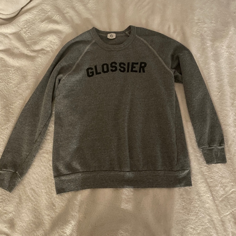 glossier sweatshirt